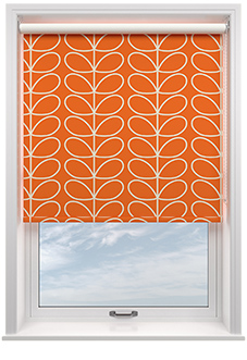 Orla Kiely Jumbo Linear Stem, Persimmon - Roller Blind